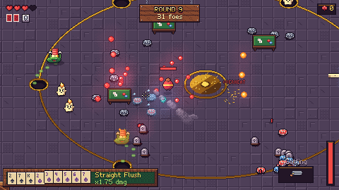Round 9 with the Gatling, fire, static and a wisp.