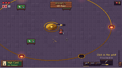 Reloading. Click inside the gold zone for an instant refill.